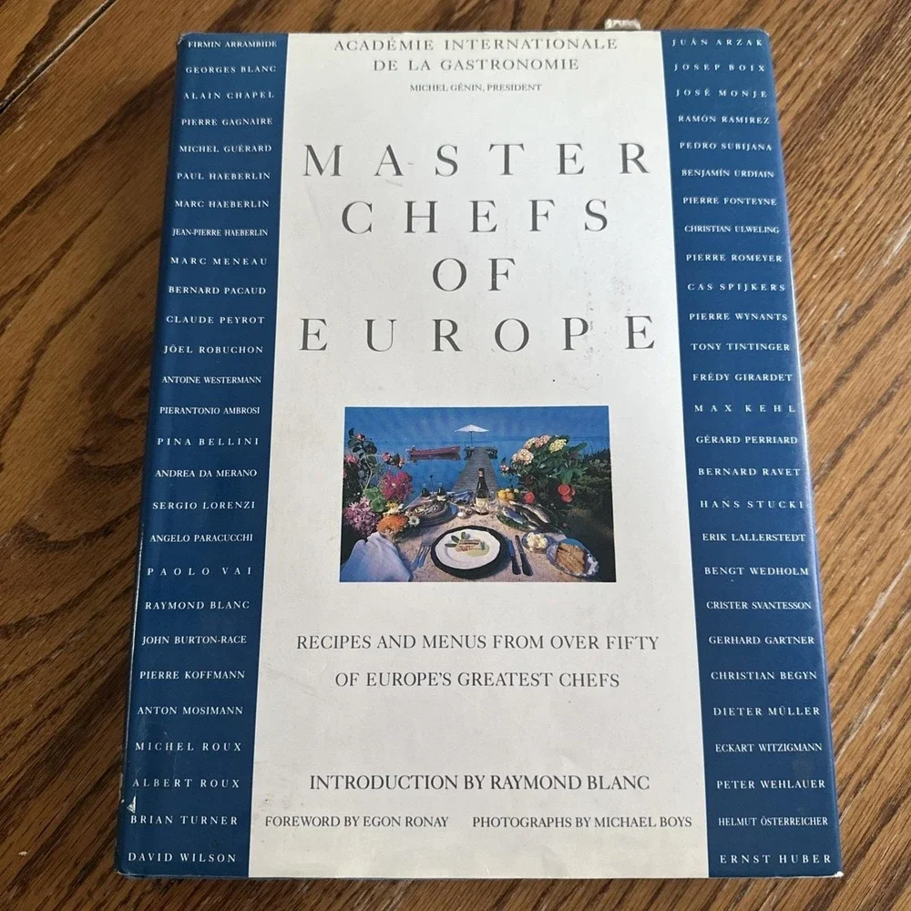 Master Chefs of Europe Cookbook Recipes Europe's Greatest Chefs Signed Vintage‎